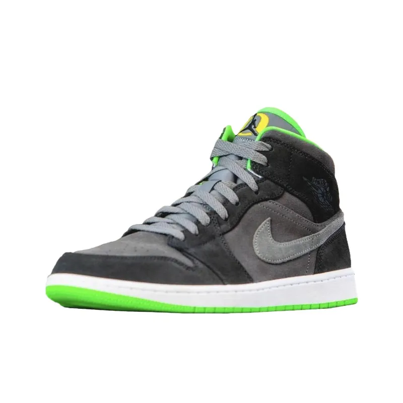 Jordan 1 Mid Oregon Ducks Track & Field Pe-0