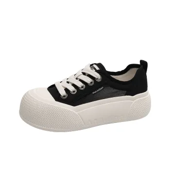 Mulinsen Height Increasing Abrasion Resistant Lightweight Low Top Skateboard Shoes Women's