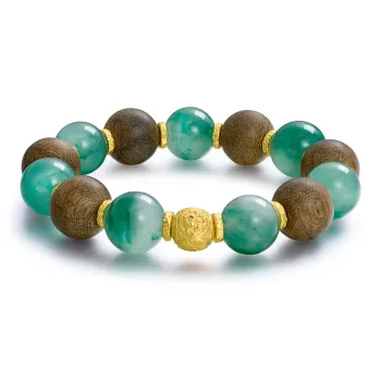 LOVING Natural African Emerald Jade Bracelets Women's
