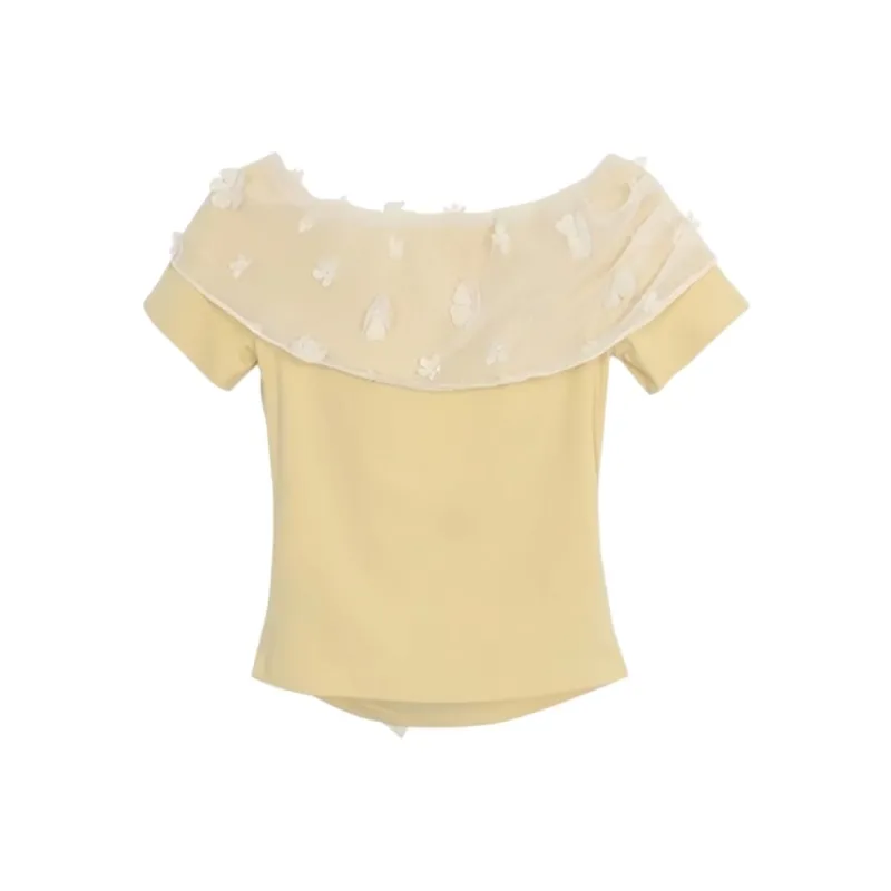 YGPRW T Shirts Women's Yellow-1