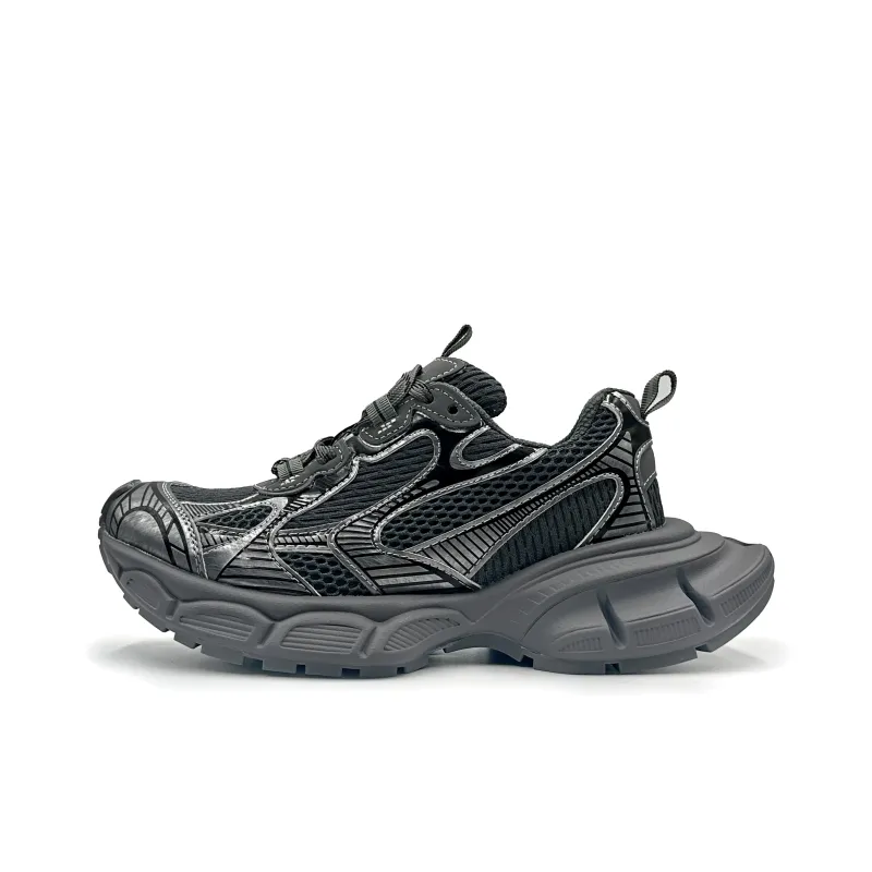 Hong Kong Meng Slip Resistant, Breathable, Height Increasing Low Top Chunky Sneakers Unisex-26