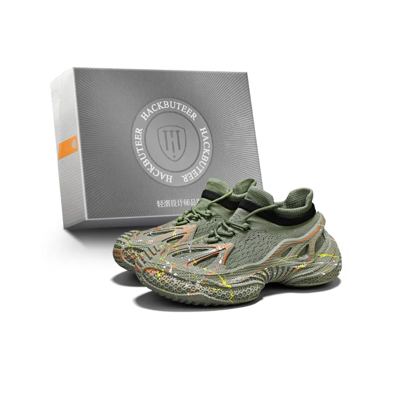 HACKBUTEER Low Top Casual Shoes Men's Box Included-5