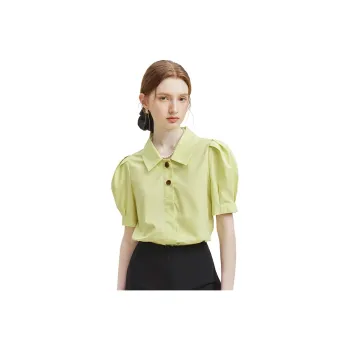 FANSILANEN Shirts Women's Yellow Green