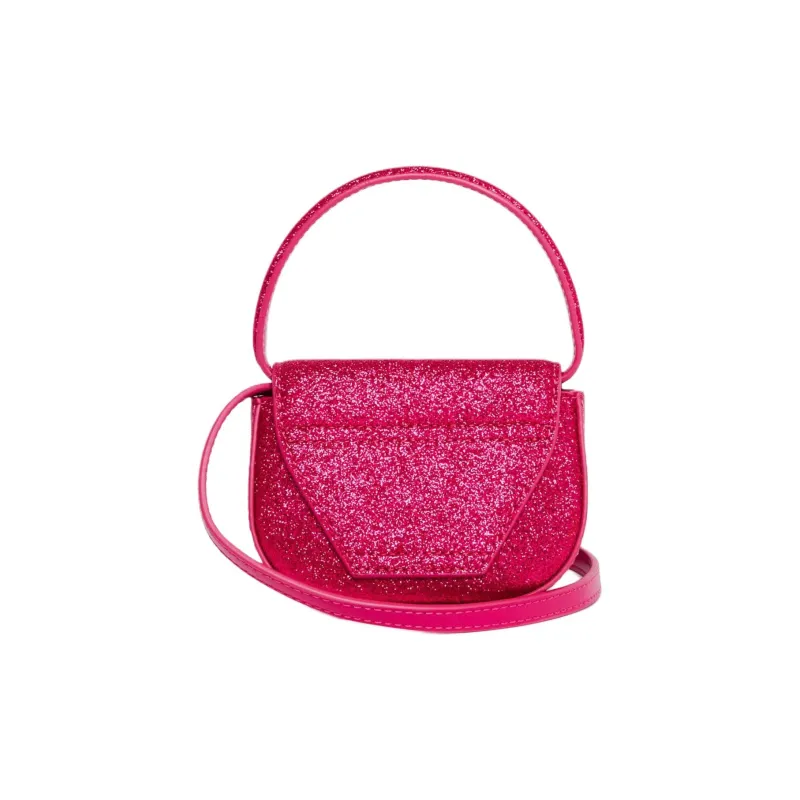 DIESEL Polyethylene Terephthalate With Cow Leather Handbag Mini Women's Rose Red-2