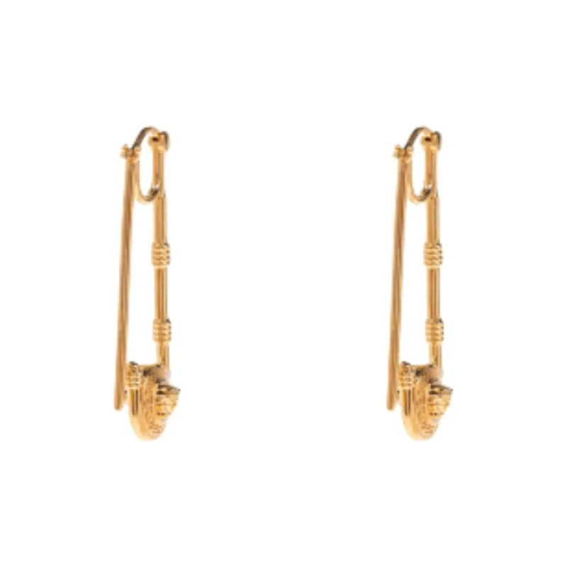 VERSACE Safety Pin Earrings-1