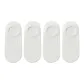 [4 Pack/7A Antibacterial Anti-Slip]4 Pairs White