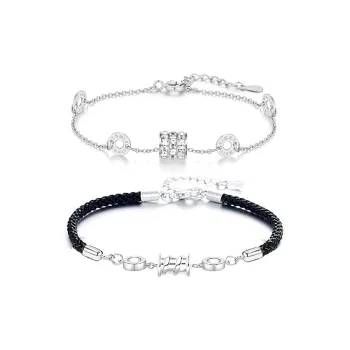 JOYDINNY Alloy Rope Bracelets Unisex