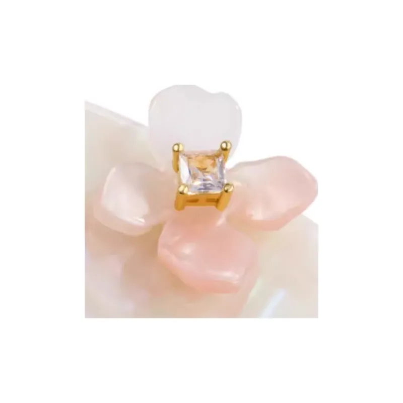 EVITA PERONI Acetate Plate Hair Clips Women's Dazzling White-2