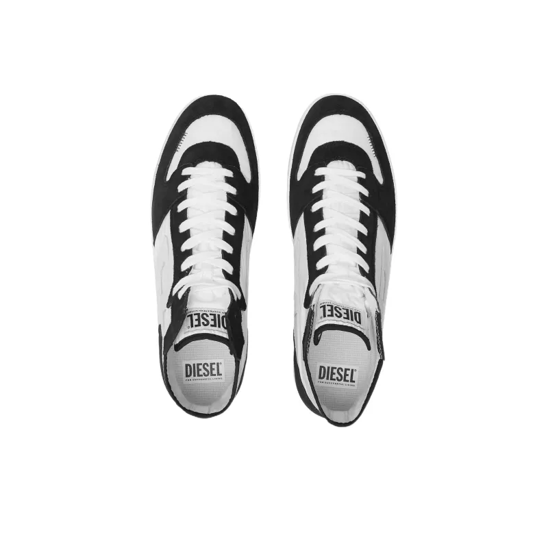 DIESEL S Leroji D 1 High Top Skateboard Shoes Men's Black White-5