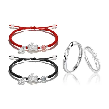 Kowloonko Alloy Rope Bracelets Unisex
