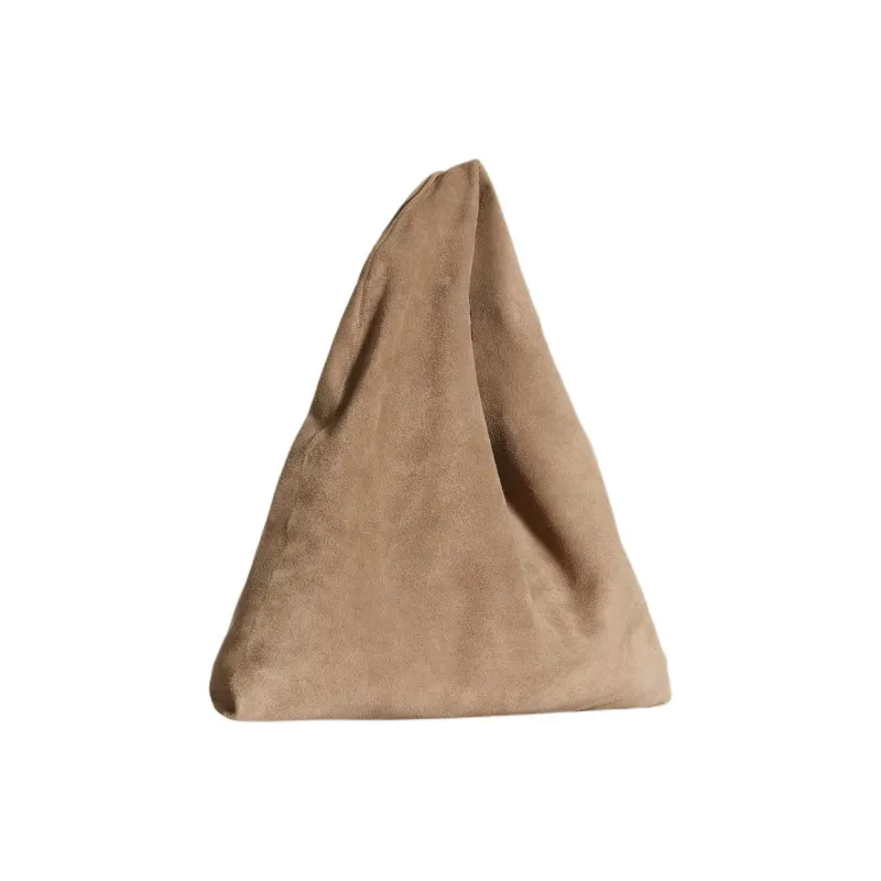 THE ROW Calf Suede Handbag Trumpets Women's Greige-1