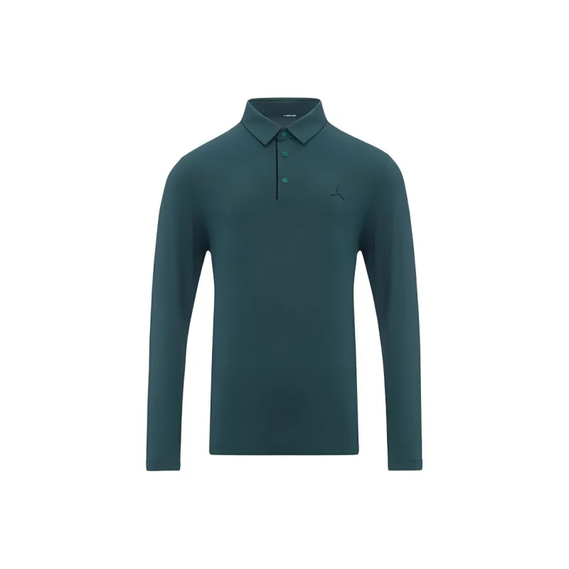 LI NING 1990 Golf Series Polo Shirt Men's Lush Green-0
