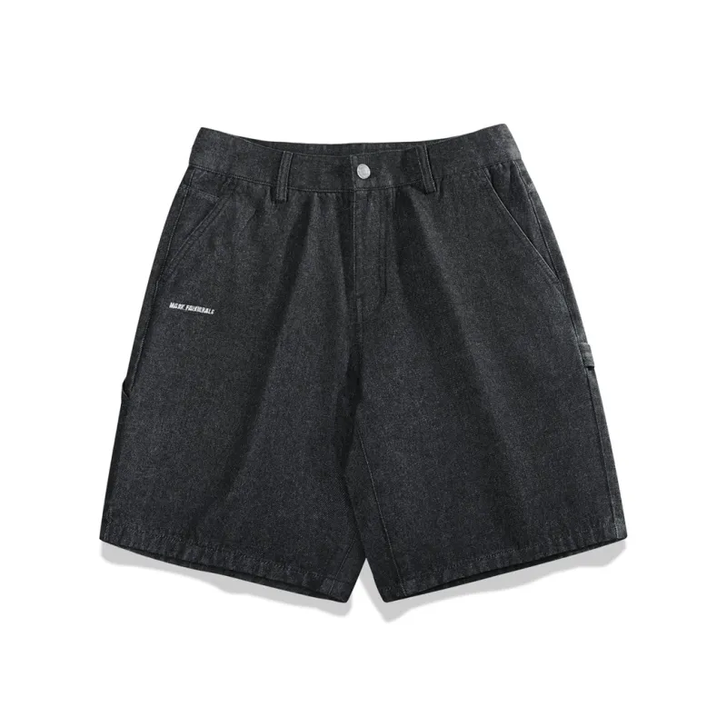 FAIRWHALE Denim Shorts Men's Black-0