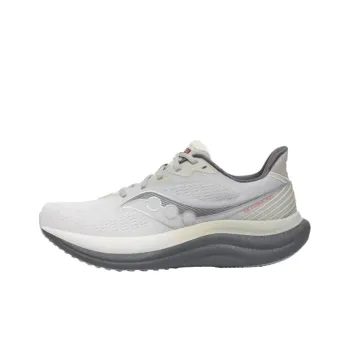 Saucony Anti Slip Wear Resistant Low Top Running Shoes Men's Gray