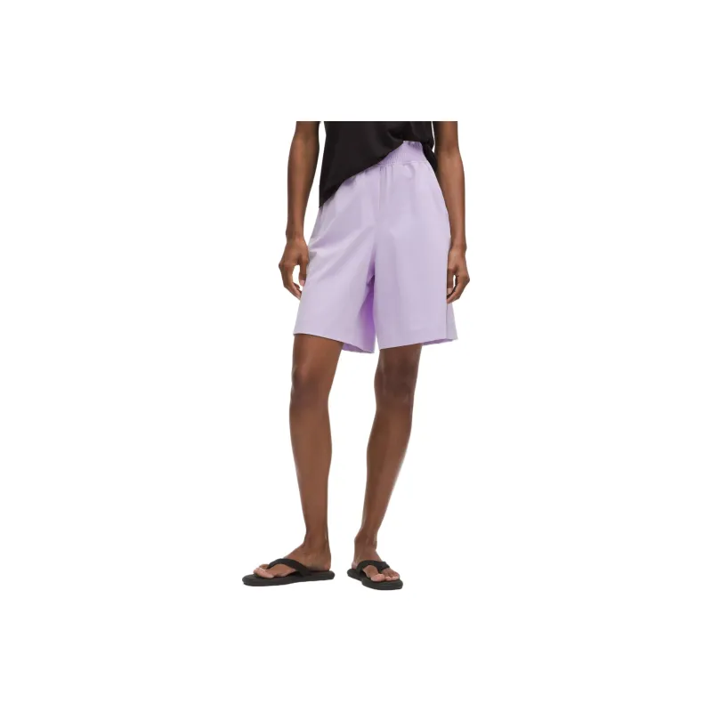 Lululemon Stretch WovenHigh Rise Ruffle Waist Casual Shorts 9' Women's-3