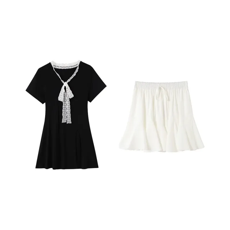 GULIANFEI Two Piece Skirt Sets Women's Image Color Two Piece Set-0