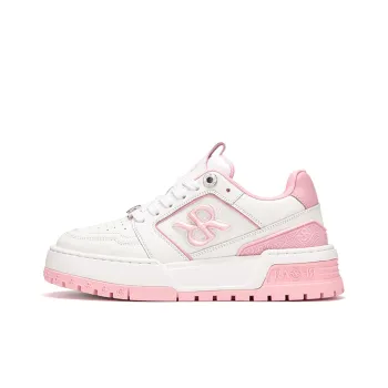 RARE Low Top Skateboard Shoes Women's White Pink