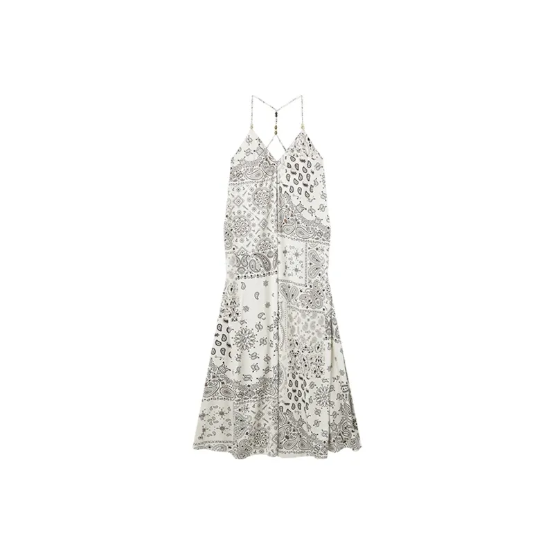 SHUXI Slip Dresses Women's Moroccan Night White-0