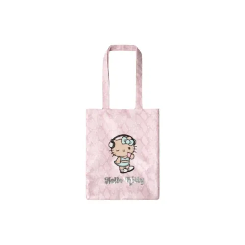 THE BEAST Pieces Kitty Collaboration Canvas Bag, Tote Bag, Shopping Bag, Handbag Women's Pink
