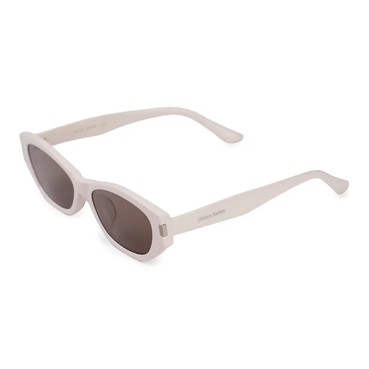HELEN KELLER Plate Frame Cat Eye Sunglasses Unisex-12