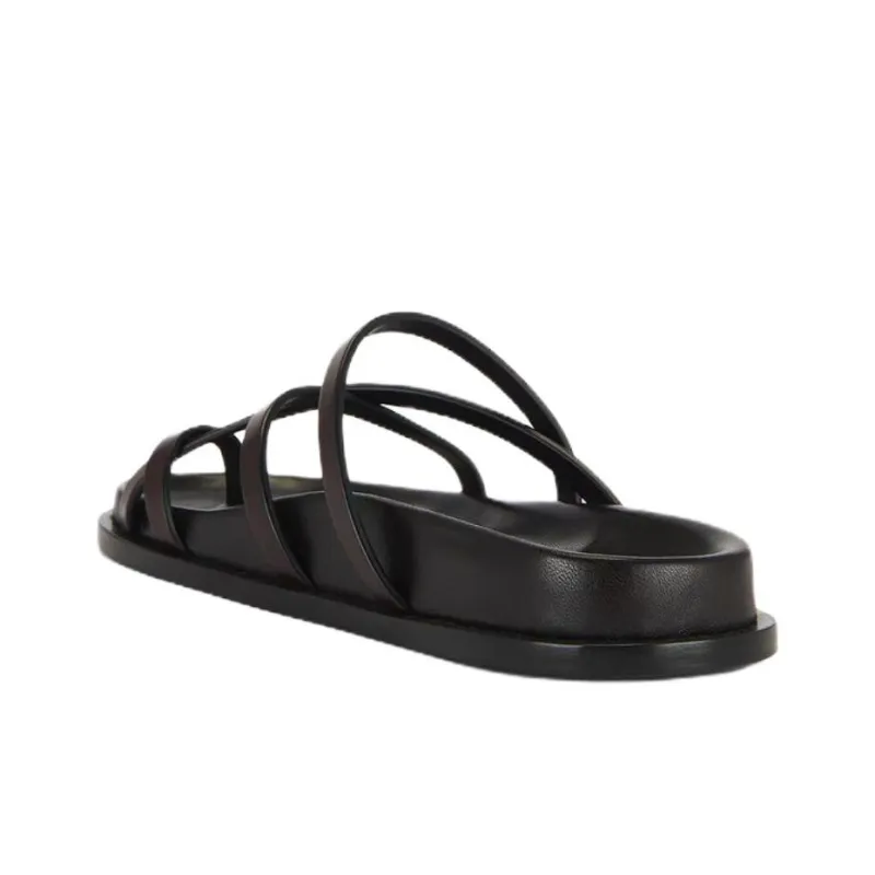 SAINT LAURENT Quiet Flip Flops Women's Brown-3