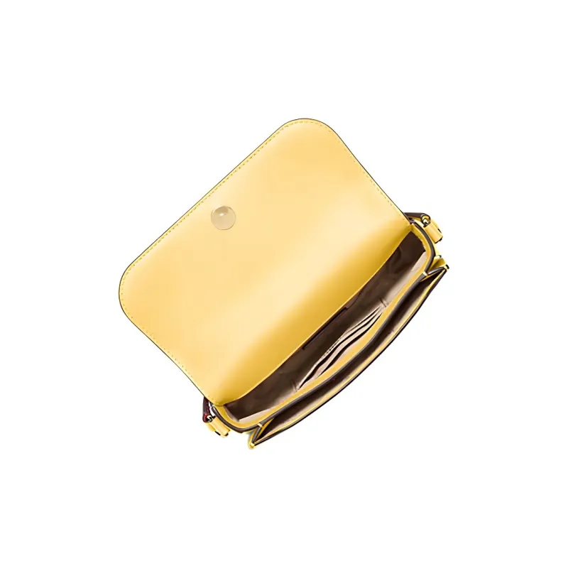 MICHAEL KORS Jet Set Travel Leather Shoulder Bag, Crossbody Bag Small Size Women's Daisy Yellow-1