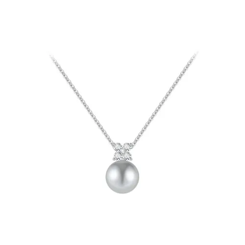 SHINE Ink In The Pearlescent Collection S925 Silver, Zircon, Shell Pearl Necklaces Women's