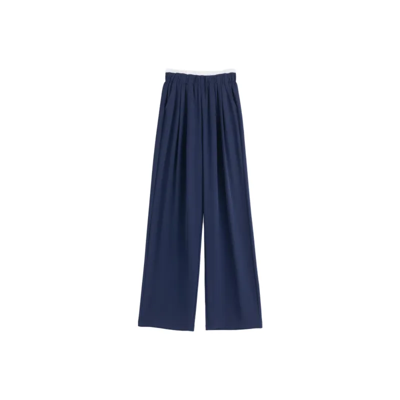 Weixi Casual Pants Women's Navy Blue-0