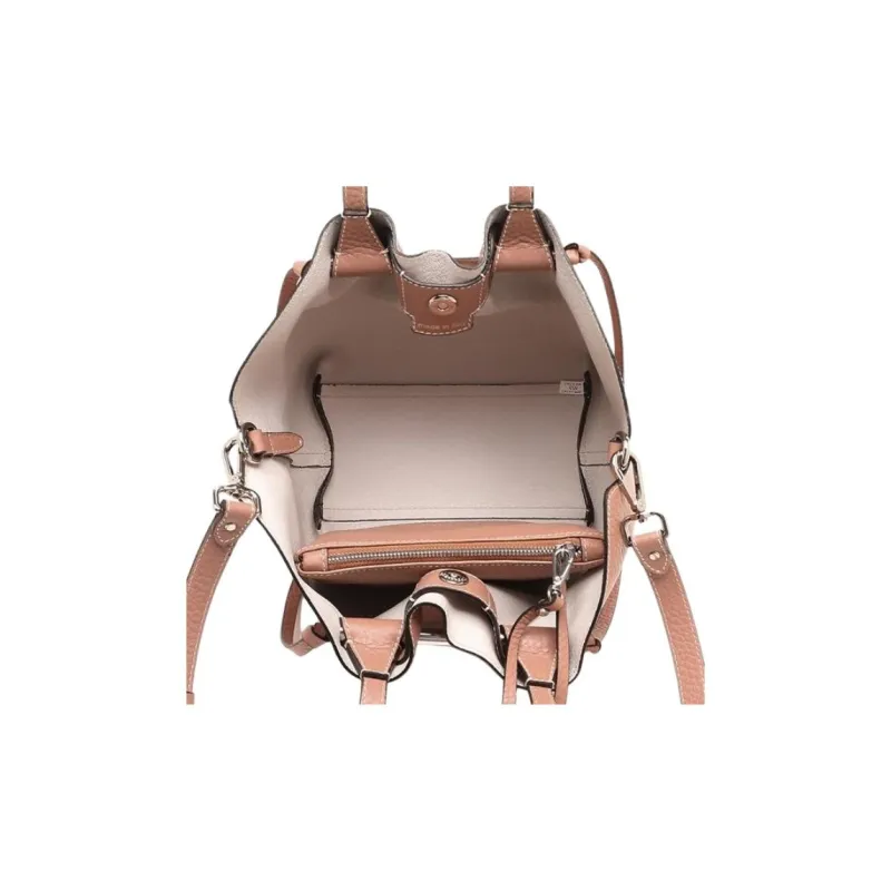 GIANNI CHIARINI Cow Leather Crossbody Bag, Shoulder Bag Women's Brown-5