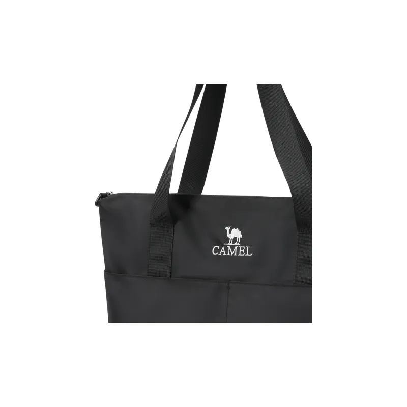 CAMEL Twill Composite Fabric Tote Handbag Unisex-1