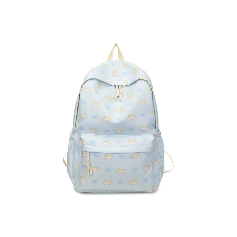 BAODIDAISHU Nylon Backpack Regular Women's White/blue/yellow/pink/black-6
