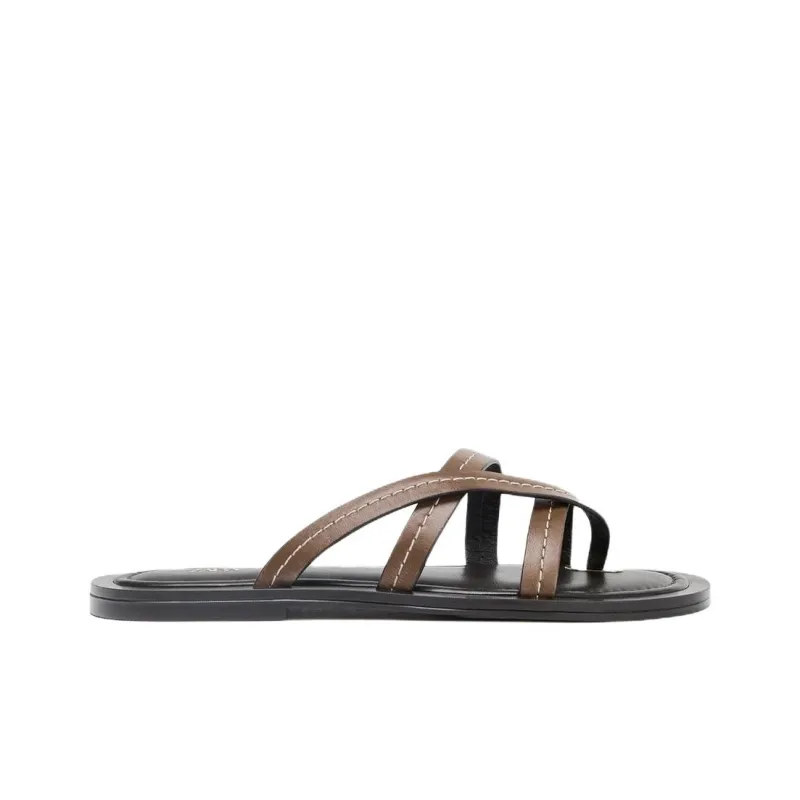 ZARA Abrasion Resistant Flip Flops Women's Brown-1