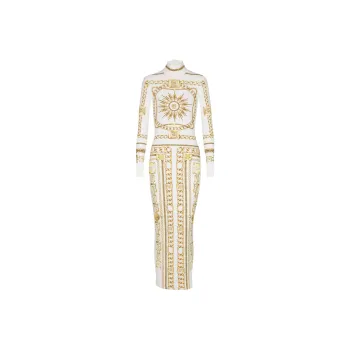 BALMAIN Graphic print Bodycon Dress