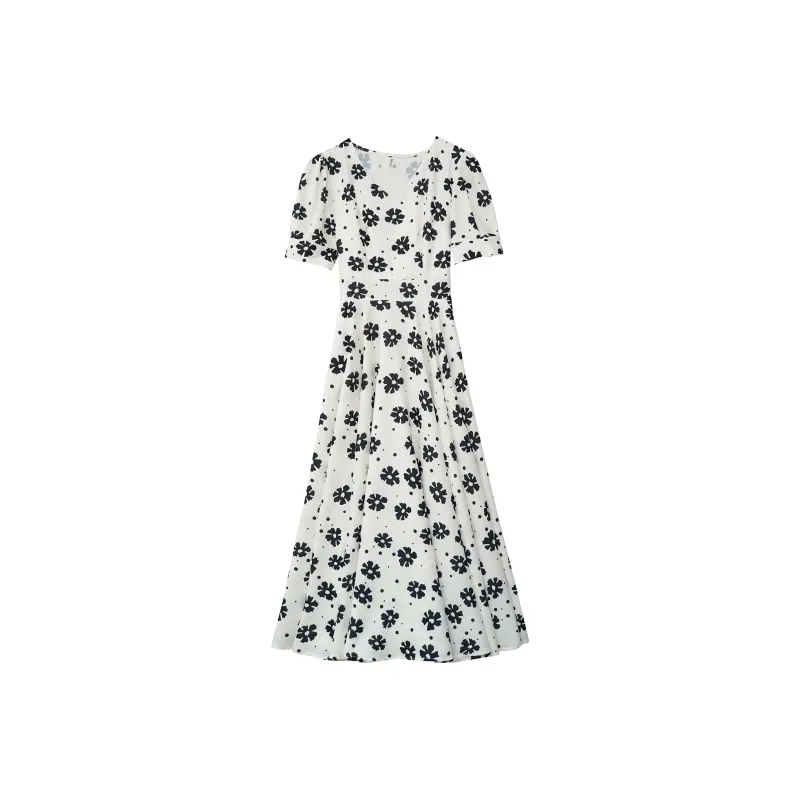 Ning Cai Yuer Short Sleeved Dress Women's-0