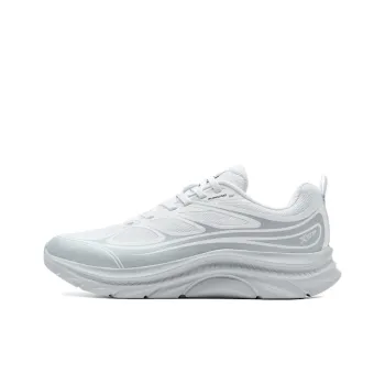 XTEP Anti Slip Wear Resistant Low Top Casual Running Shoes Men's White Gray