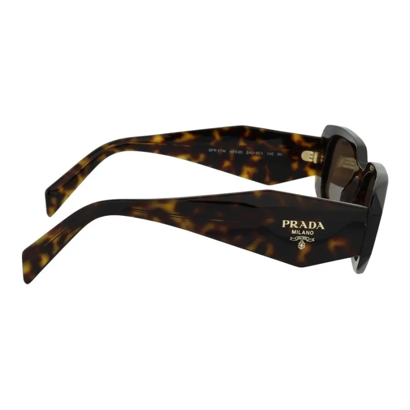 PRADA Plastic Rectangular Sunglasses Unisex Tortoiseshell-2