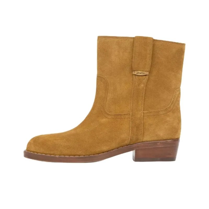ISABEL MARANT Lylie Ankle Boots 3.5cm Women's Brown-0