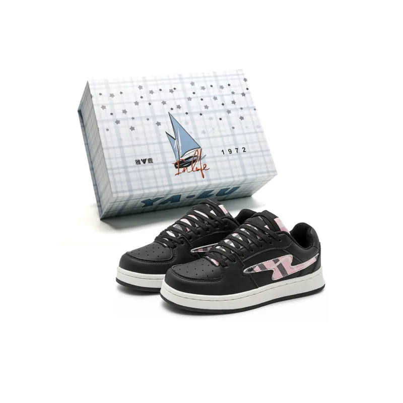 Yalu Abrasion Resistant, Lightweight, And Breathable Low Top Skateboard Shoes Unisex-1