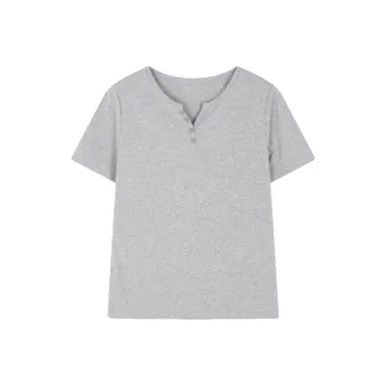 LUYOUYE T Shirts Women's Light Gray