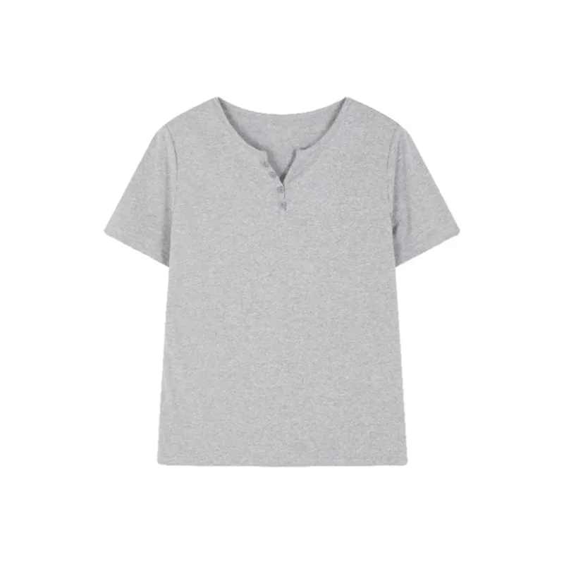 LUYOUYE T Shirts Women's Light Gray-0