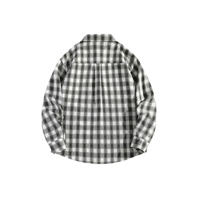 HIPANDA Shirts Unisex Green Plaid-1