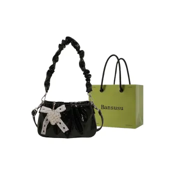 Bansusu PU Shoulder Bag Women's White/Yellow/Black/Pink