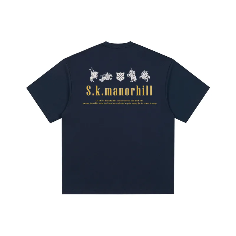 S.k. Manor Hill Short Sleeved T Shirts Unisex-11