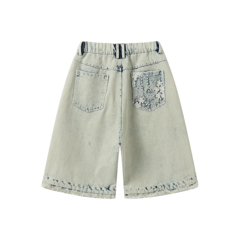 Dme Denim Shorts Unisex Denim Blue-1