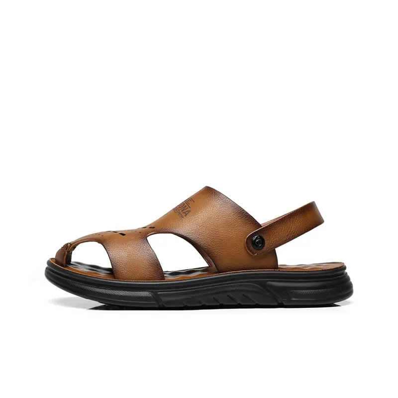 PLO CART Beach Sandals Men Gray/Black/-7