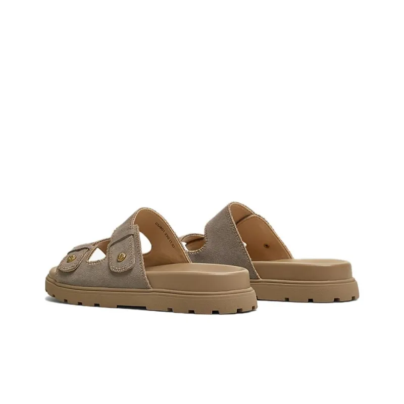 TATA Leather Patchwork Quiet Slide Slippers Women's-3