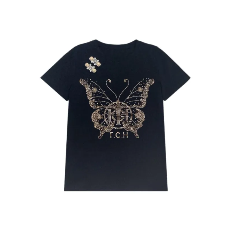 TCH T Shirts Women's Black-2