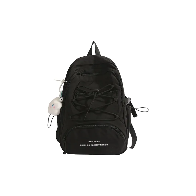 Parker Bear Nylon Fabric Backpack Unisex Multicolor-24