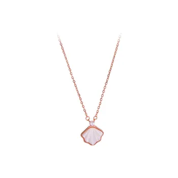 MAXTHINK S925 Silver Necklaces Women's Rose Gold/Silver