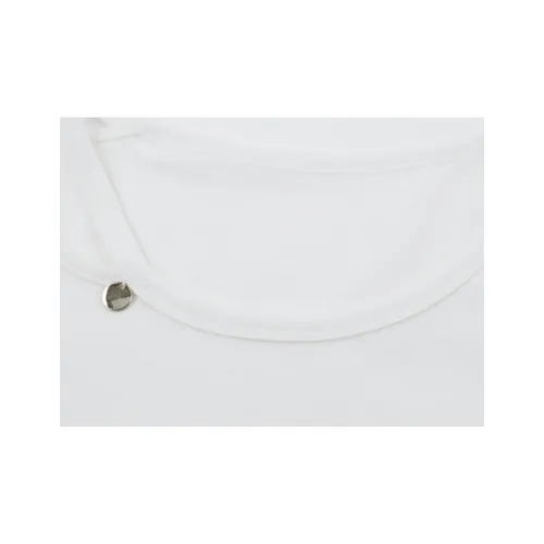 Mo Han Yi Mei SS24 Set in Sleeve T Shirt Women's White